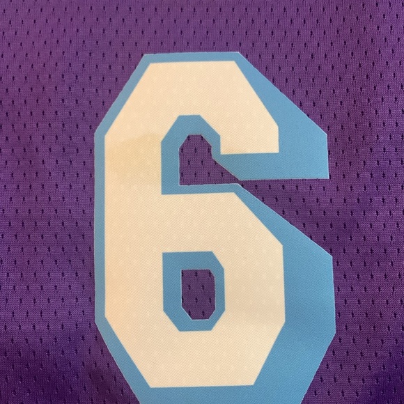 Nike NBA Los Angeles Lakers City Edition Lebron James 6 Dri-FIT Swingman Jersey - Picture 6 of 7